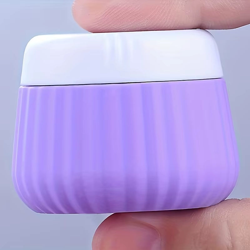 Toiletry Travel Container, Silicone Cream Jar TSA Approved Travel Container, with Transparent Bag, Leak Proof Travel Accessory W