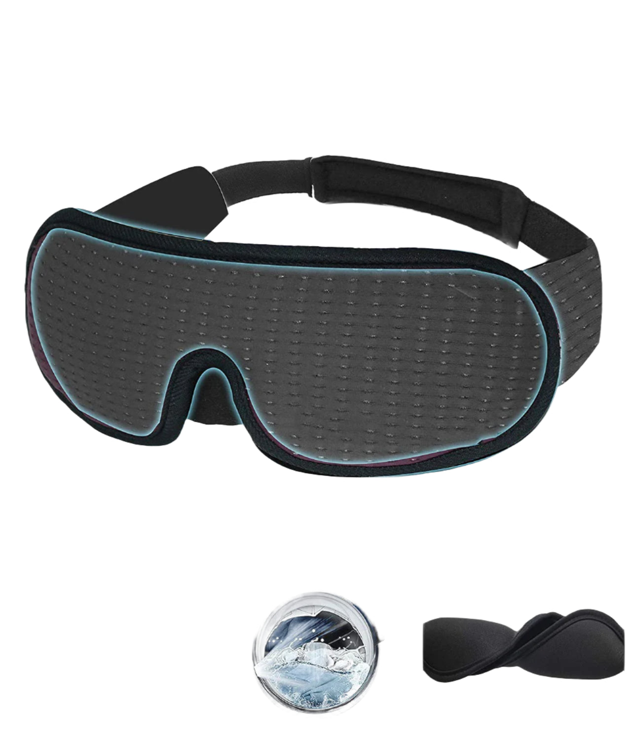 Masque de Sommeil 3D – Obscurité Totale, Confort Léger, Sans Pression sur les Yeux