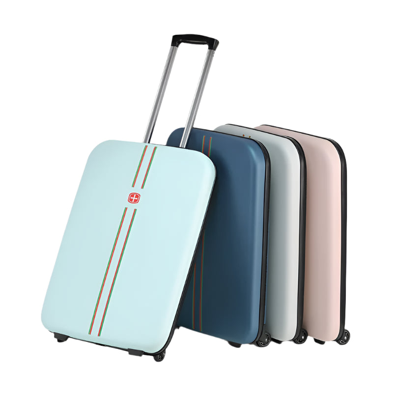Folding Trolley Case, 20-Inch and 24-Inch Luggage for Business Trips, Traveling, and Lightweight and Foldable Suitcase