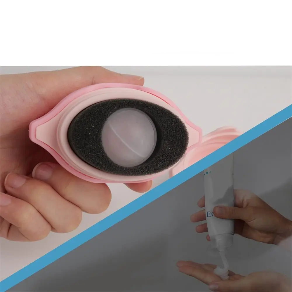 Silicone Suncream Roller Applicator Refillable Oval Isolation Lotion Cream Bottles Stitching Color Cosmetics Tool Travel