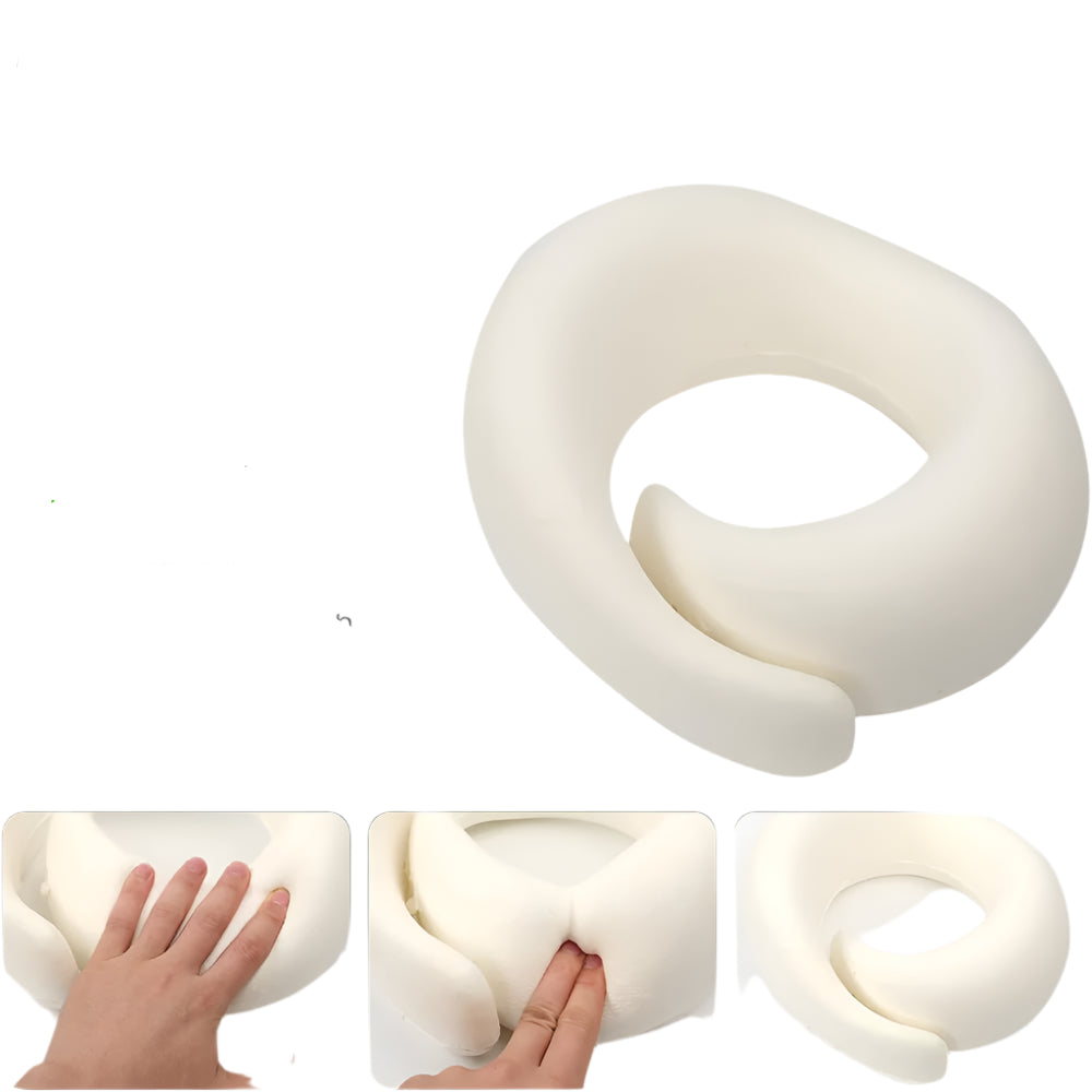 Oreiller de Voyage Mémoire de Forme – Soutien Parfait pour Avion, Voiture & Bureau