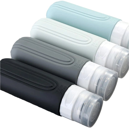 Travel Bottles for Toiletries, Tsa Approved 3Oz Travel Size Containers BPA Free Leak Proof Refillable Liquid Silicone Squeezable