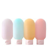 Charger l&#39;image dans la galerie, 4Pcs/Set Refillable Bottle 60Ml Soft Silicone Lotion Container Squeeze Tube Empty Bottle Portable Travel Shampoo Bottle
